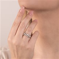 Ring Mirco Visconti Woman in White Gold Diamante 0.47 Ct CP540 - CP540